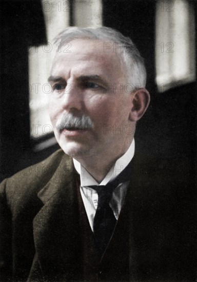 Ernest Rutherford (1871-1937), Nobel prize-winning atomic physicist, c1908.   Artist: Unknown.