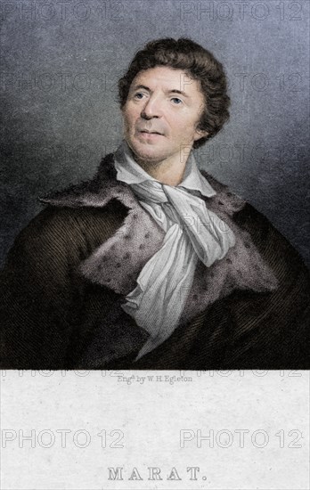 Jean-Paul Marat (1743-1793), physician, scientist and political theorist, c1830. Artist: WH Egleton.