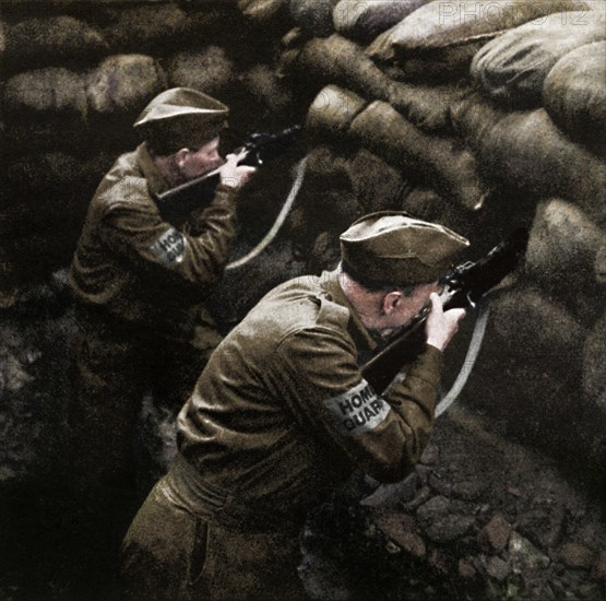 'Covering the road block', 1941. Artist: Cecil Beaton.