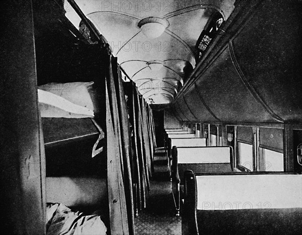'Interior of Standard Sleeper, Canadian Pacific Railway', 1926. Artist: Unknown.