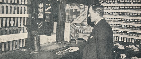 'Automatic Ticket and Change Machines at Westminster', 1926. Artist: Unknown.