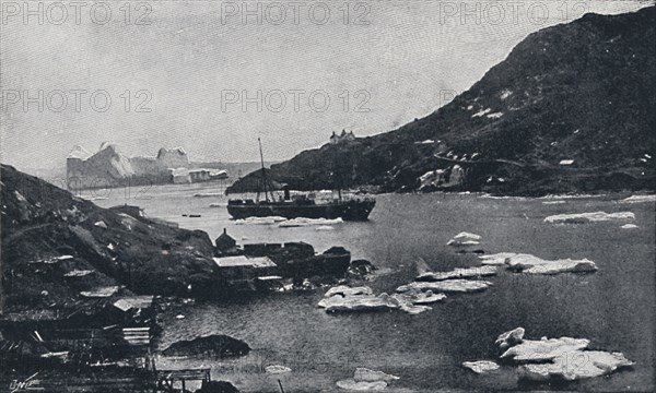 'Icebergs in St. John's Harbour', 1924. Artist: Unknown.