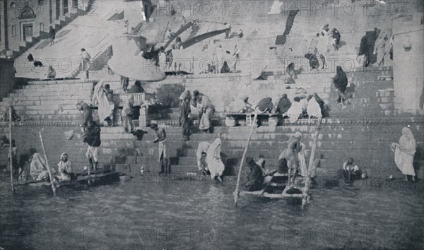 'Bathing at Benares', 1924. Artist: Unknown.