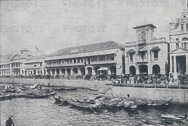 'Quay at Singapore', 1924. Artist: Unknown.