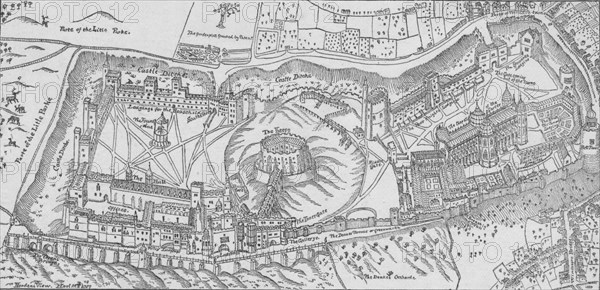 'Norden's View of Windsor Castle, 1607.' 1895. Artist: John Norden.