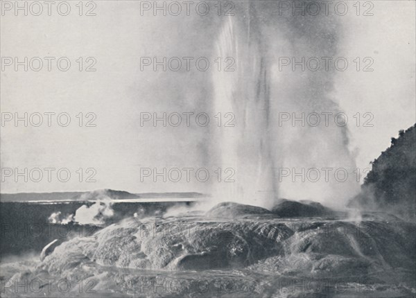 'Geyser; New Zealand', 1924. Artist: Valentine & Sons.