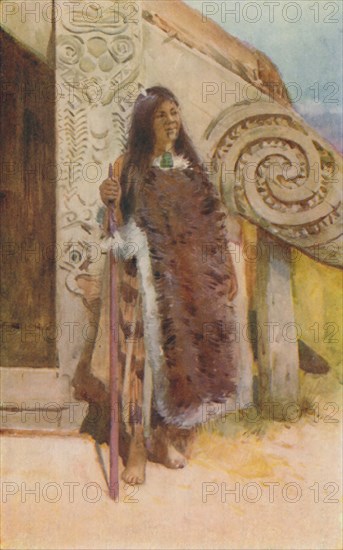'Maori in Native Costume', 1924. Artist: Unknown.