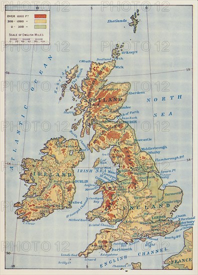 'Map of the British Isles', 1910. Artist: Unknown.