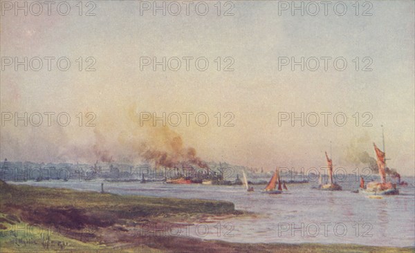 'An Estuary', 1910. Artist: WL Wythe.