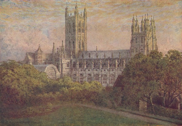 'Canterbury Cathedral', 1910. Artist: William Biscombe Gardner.