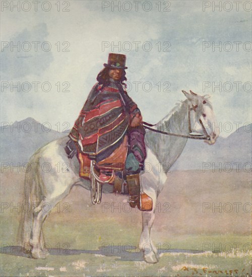 'An Araucanian Indian', 1916. Artist: A S Forrest.