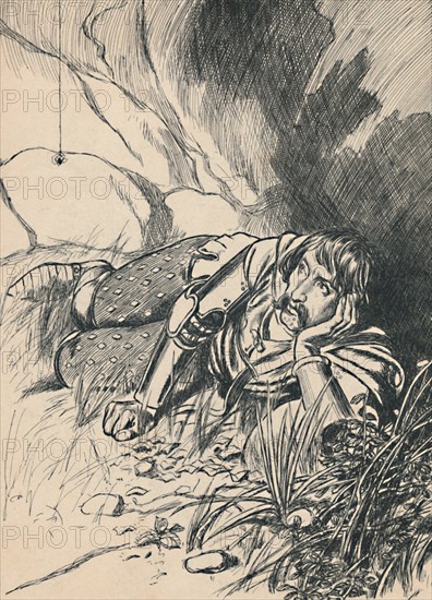 'Bruce Watching the Spider', c1907. Artist: Unknown.