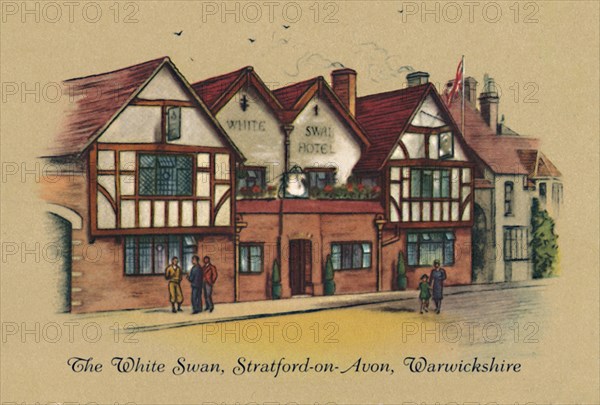 'The White Swan, Stratford-on-Avon, Warwickshire', 1939. Artist: Unknown.