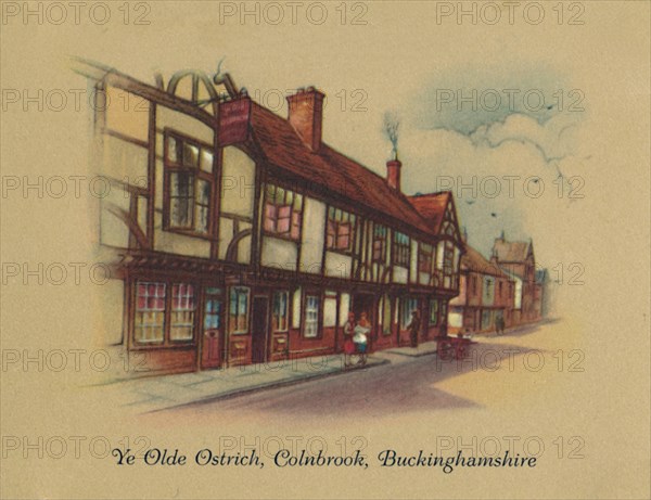 'Ye Olde Ostrich Colnbrook, Buckinghamshire', 1939. Artist: Unknown.