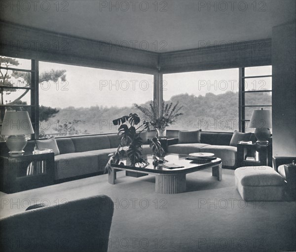 'Living-room in Miss Patricia Detring's house in Bel Air, California', c1945. Artist: Unknown.