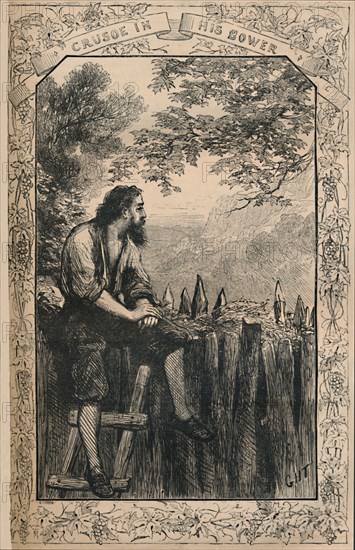 'Crusoe In His Bower', c1870. Artist: Unknown.