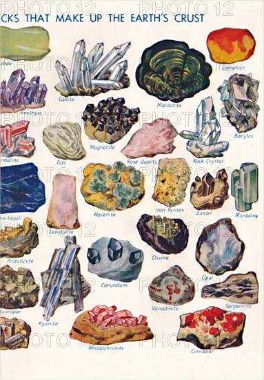 'Examples of the Different Rocks That Make Up The Earth's Crust', 1935. Artist: Unknown.