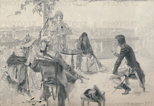 'Napoleon in Society at Valence. 1785', (1896). Artist: M Haider.