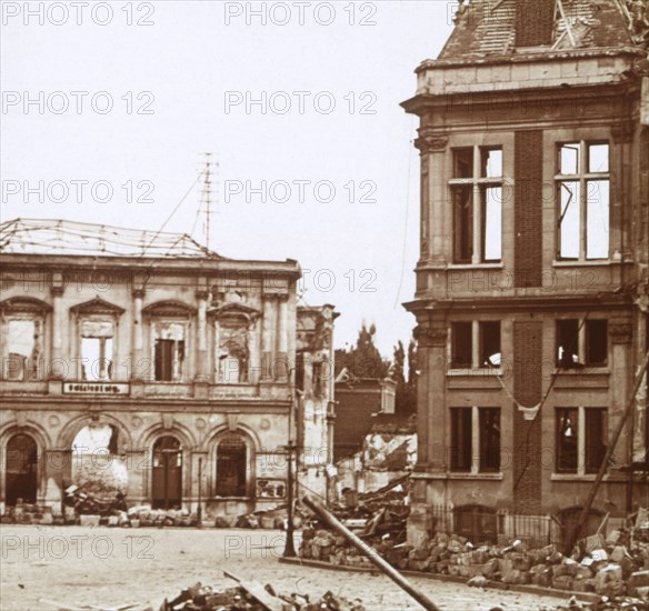 The Town Hall, Chauny, France, c1914-c1918. Artist: Unknown.