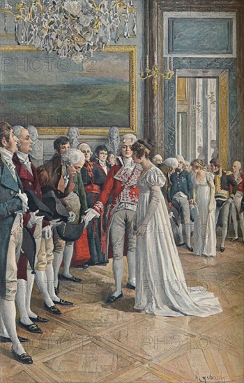 'Madame Bonaparte Receiving Embassadors at the Tuileries', 1896. Artist: Unknown.