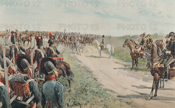 'Arrival of Napoleon Among The Bavarians and Saxons', 1896. Artist: Unknown.