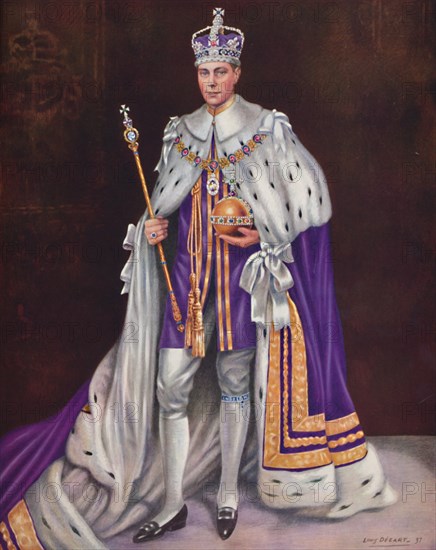 'His Majesty King George VI', 1937. Artist: Louis Dezart.