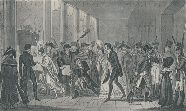 'After the Opera, 1821', (1920). Artists: Isaac Robert Cruikshank, George Cruikshank.