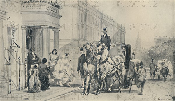 'In Eaton Square, 1850', (1920). Artist: Eugene Louis Lami.