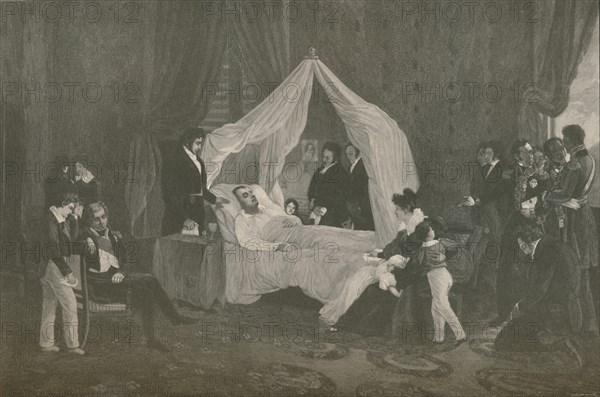 'Death of Napoleon I', 1821, (1896). Artist: Henry Wolf.