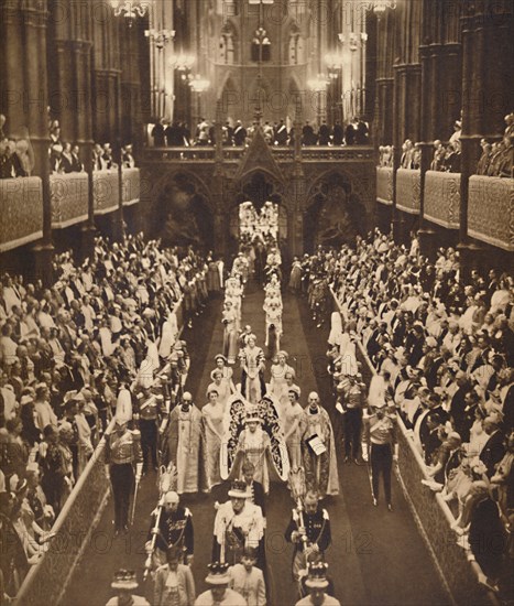 'The Queen's Procession', May 12 1937. Artist: Unknown.