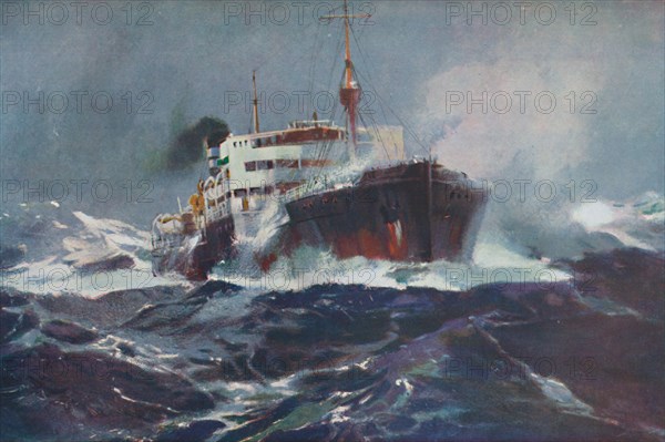 'Oil on Troubled Waters', 1936. Artist: Unknown.