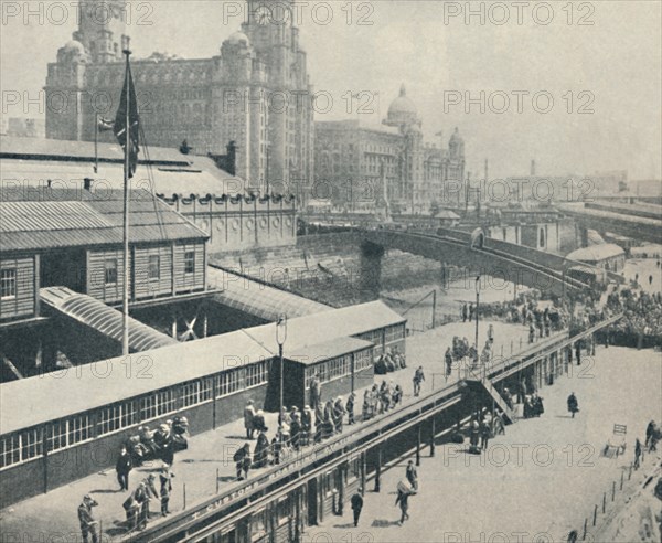 'Liverpool Landing Stage is one of the most interesting river fronts in Great Britain', 1937. Artist: Unknown.