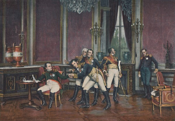 'The Abdication, Fontainebleau, April 6, 1814', (1896). Artist: Unknown.