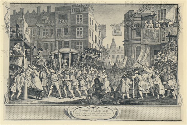 'The Lord Mayor's Show. (From the Industry and Idleness Series), 1747', (1920). Artist: Unknown.