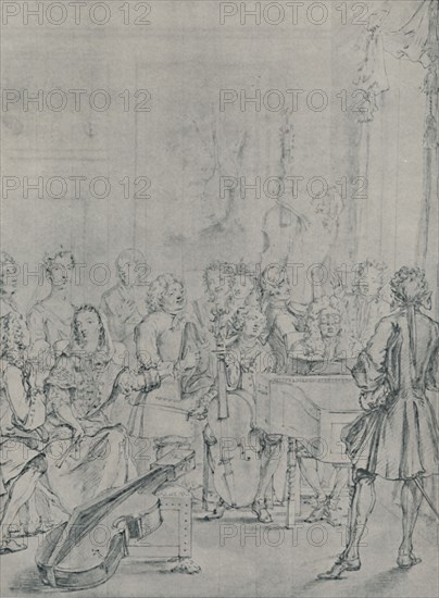 'A Concert in a Nobleman's House', 1736, (1920). Artist: Marcellus Laroon the Younger.