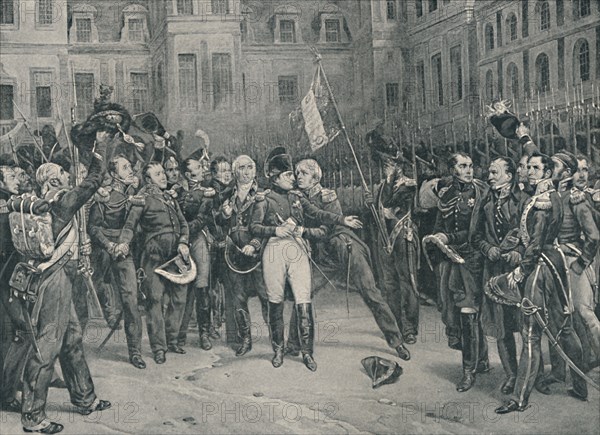 'Napoleon's Farewell To The Imperial Guard At Fontainebleau, April 20, 1814', (1896). Artist: Unknown.