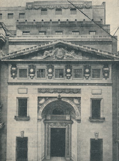 'The Leadenhall Street Entrance of Lloyd's', 1936. Artist: Unknown.