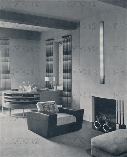 'A living-room in a New York apartment, designed by Frankl Galleries, Inc.', 1935. Artist: Unknown.