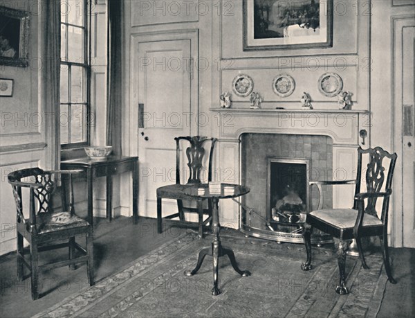 'Chippendale Furniture in an Early Georgian House at Hampstead', 1927. Artists: Edward F Strange, Unknown.