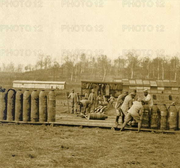 Depot for large shells, c1914-c1918. Artist: Unknown.