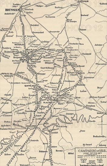 'Campaign of 1815. June 15th to 19th', (1896). Artist: Unknown.