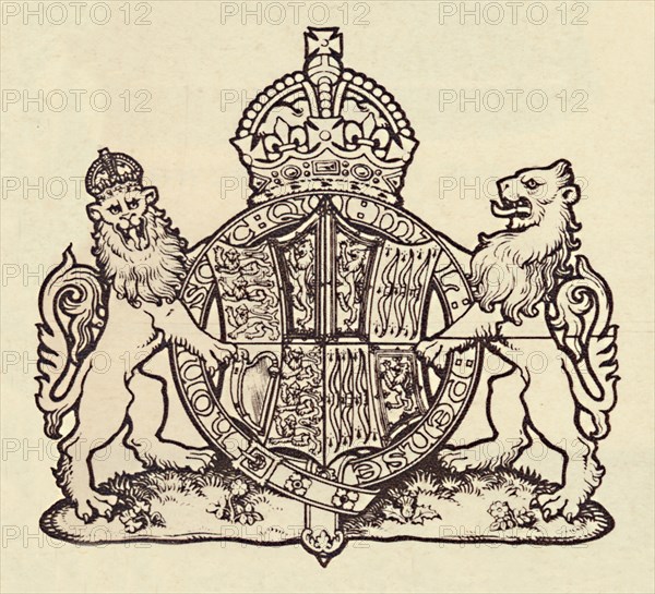 'The Queen's Coat of Arms', 1937. Creator: Unknown.