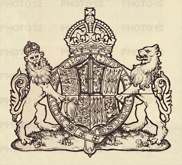 'The Queen's Coat of Arms', 1937. Artist: Unknown.