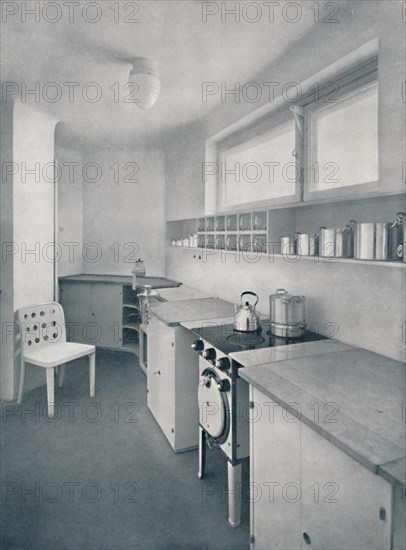 'A kitchen designed by Professor Oswald Haerdtl, of Vienna', 1935. Artist: Unknown.
