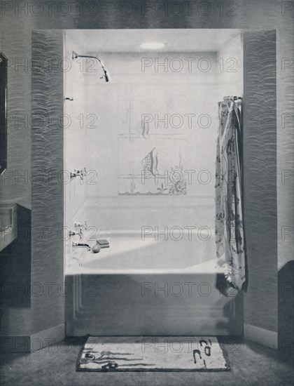'New four foot square Neo-Angle Bath', 1935. Artist: Drix Duryea.