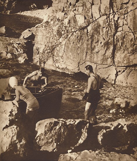 'Bathing in the Adriatic', 1937. Artist: Unknown.