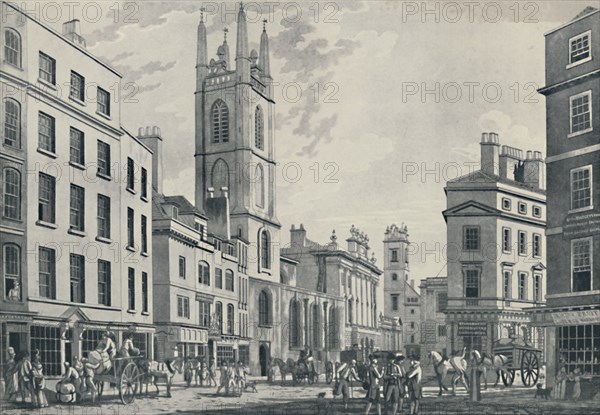 'Scene near the Bank, 1781', (1920). Artist: Thomas Malton I.