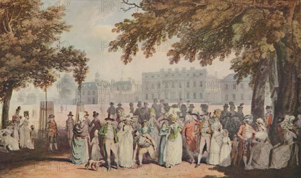 'Promenade in St. James's Park, 1790', 1920. Artist: E Daves.