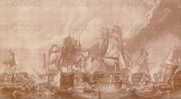 'The Battle of Trafalgar', 1805, (1896).  Artist: Unknown.