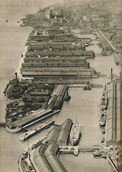 'Vessels sail from Liverpool to ports all over the world, from the River Mersey', 1936 Artist: Unknown.